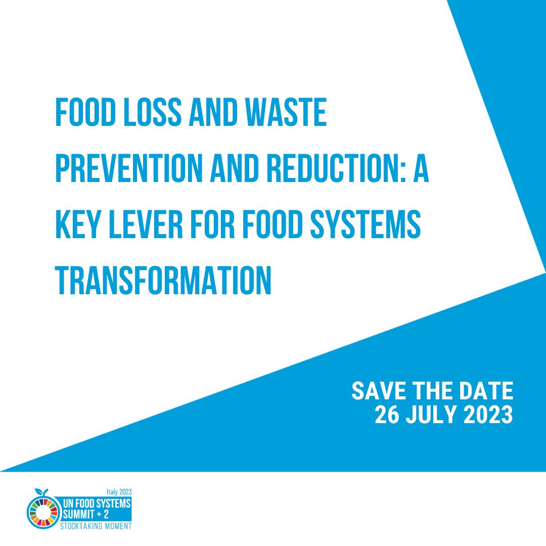 Leadership Dialogue on “Food loss and waste prevention and reduction: a key lever for agrifood systems transformation”