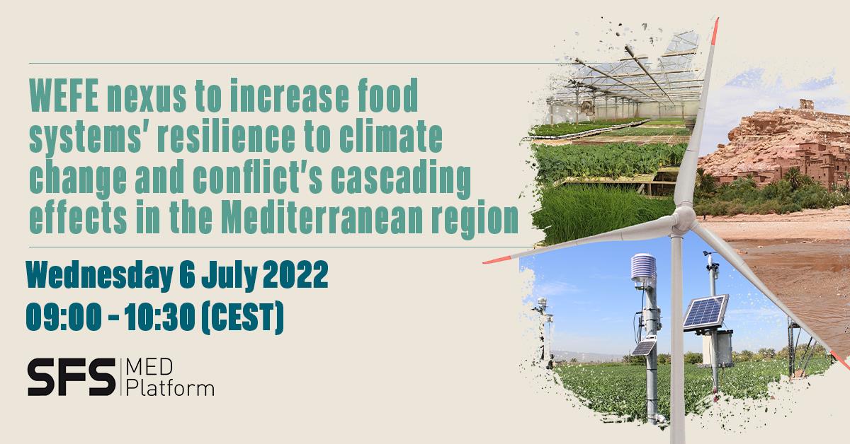 Webinar: Increasing food systems' resilience to climate change in the Mediterranean region