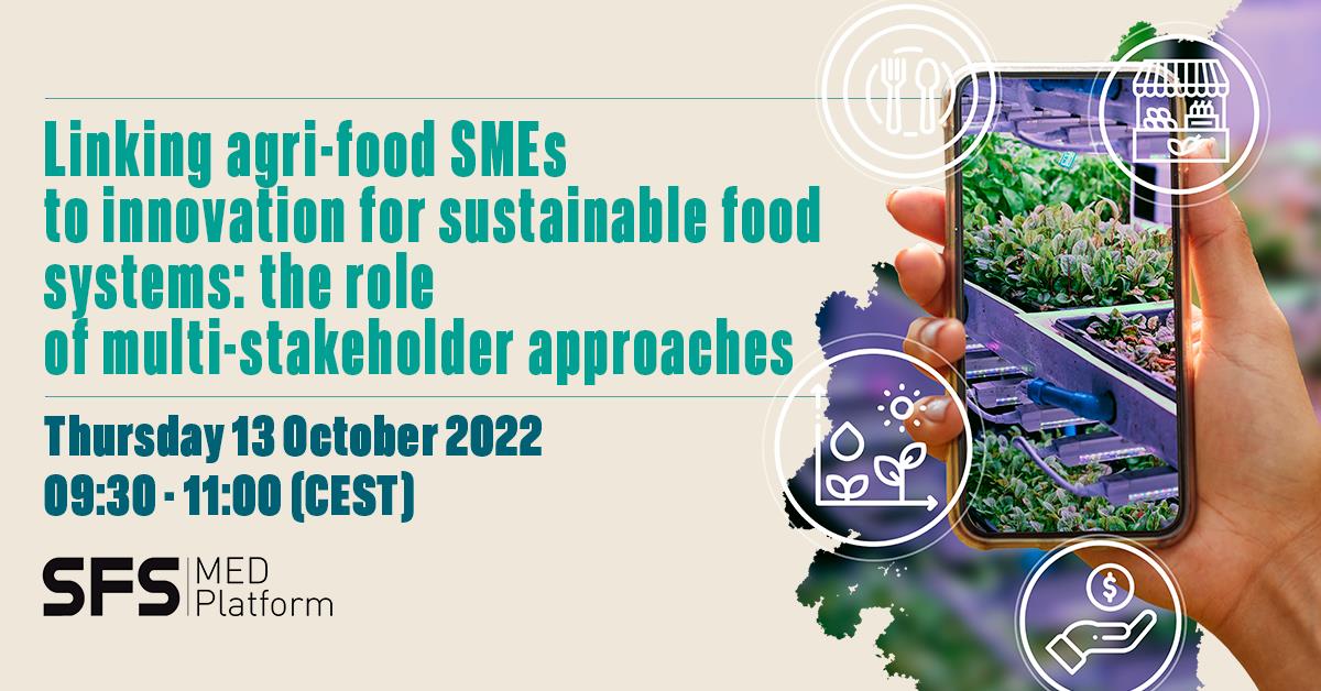 SFS-MED Webinar 3: Linking agri-food SMEs to innovation for sustainable food systems: the role of multi-stakeholder approaches