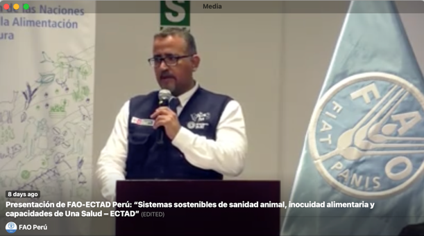 Supporting the launch of FAO ECTAD in Peru