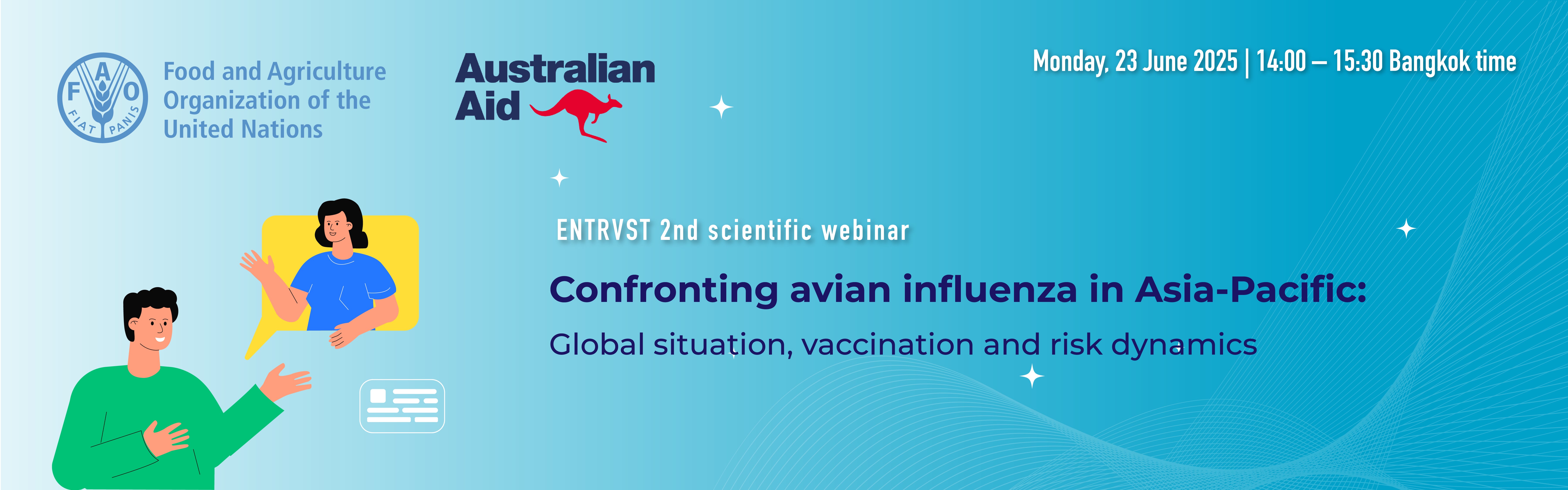Webinar on confronting avian influenza in Asia and the Pacific: Global situation, vaccination and risk dynamics