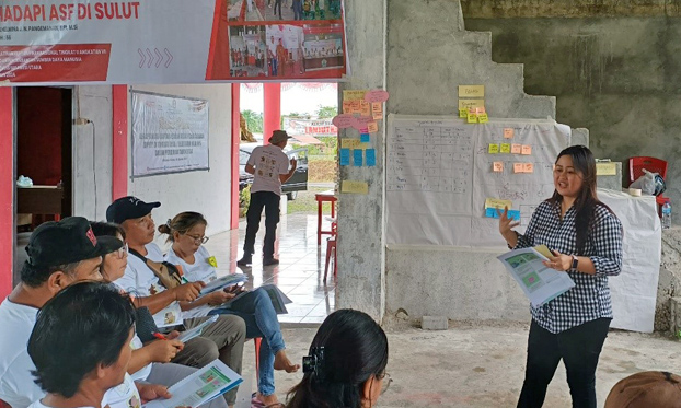 Biosecurity training for smallholder pig farmers in North Sulawesi