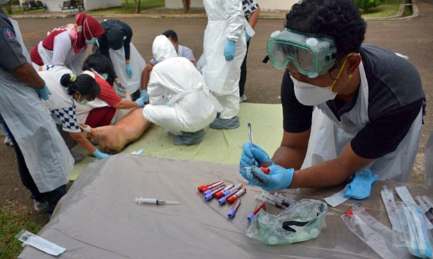 Preparation for Joint Outbreak Investigation training in Indonesia 