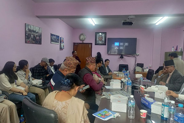 People meeting in a small room