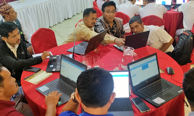 Training on web-based animal health information system