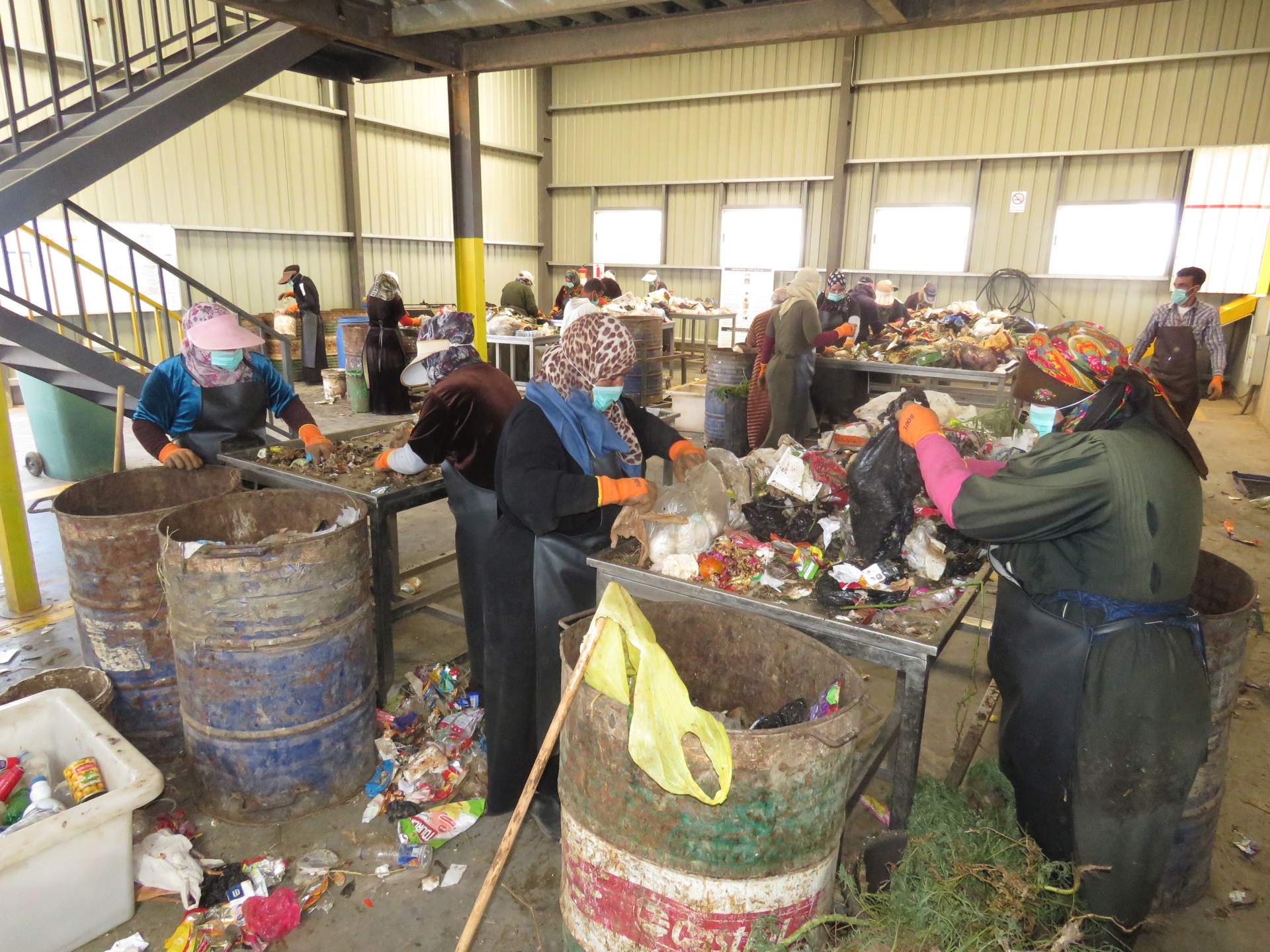 Providing green jobs through waste management activities in Zaatari camp