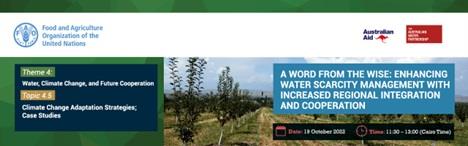 A Word from the Wise: Enhancing water scarcity management with increased regional integration and cooperation