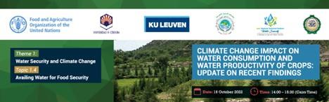 Climate Change Impact on Water Consumption and Water Productivity of Crops: Update on recent findings