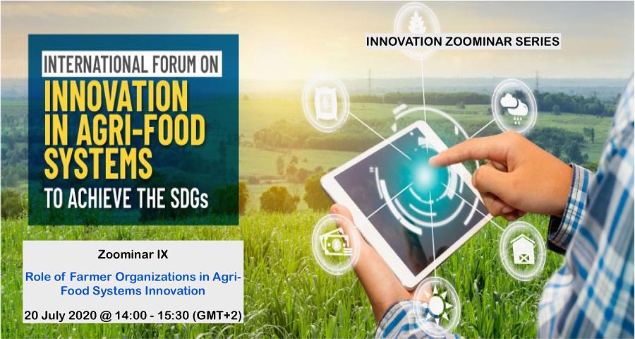 Zoominar IX: Role of Farmer Organizations in Agri-Food Systems Innovation