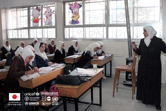 Japan commits US$25.5 million to support the most vulnerable children and communities in Syria through the UN’s ‘Education for All’ joint programme