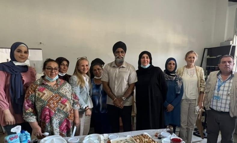 Minister of International Development of Canada meets with FAO project women beneficiaries in Baalbek to discuss Canada’s support