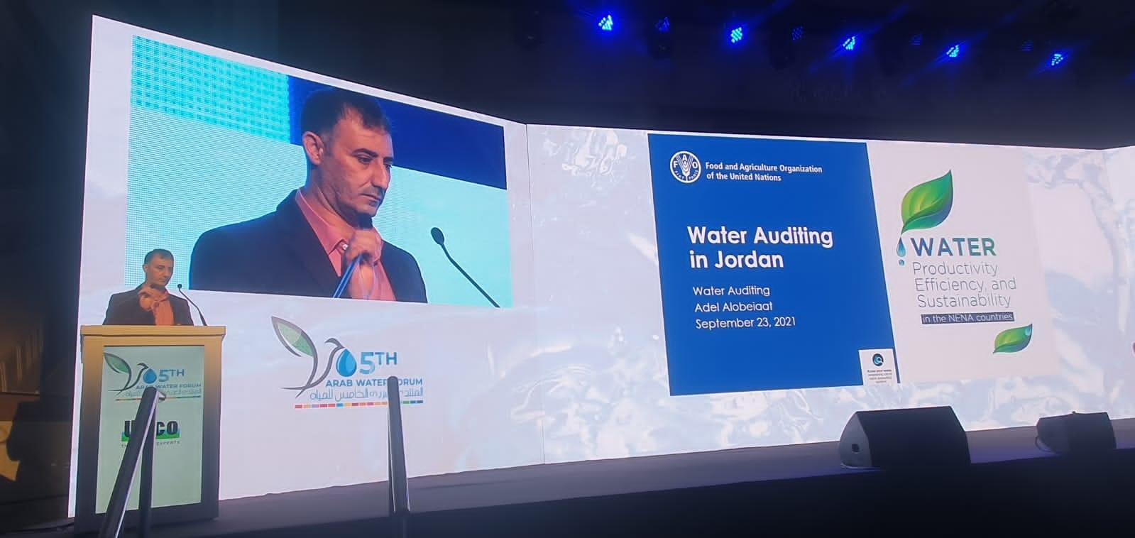 FAO discusses water accounting and auditing at the fifth Arab Water Forum