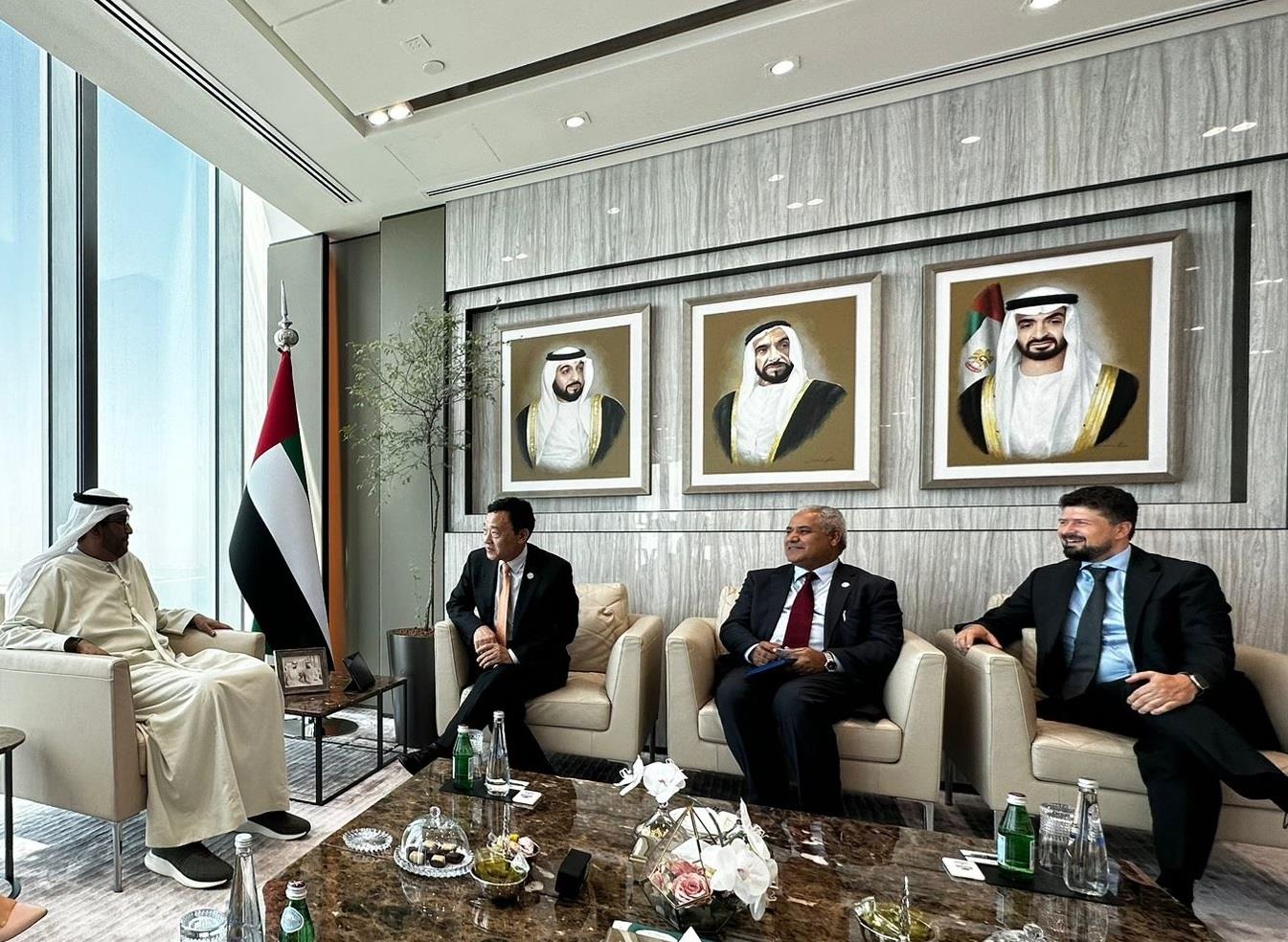 FAO Director-General meets UAE Minister of Industry and Advanced Technology and President-Designate of COP28