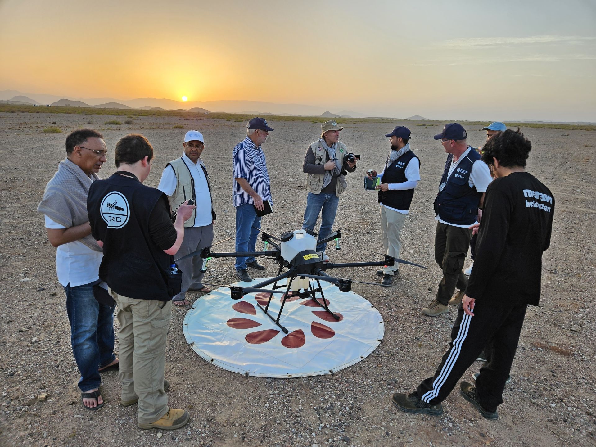 FAO concludes second demonstration trial of Micron U16 Drone for Desert Locust Control in Oman