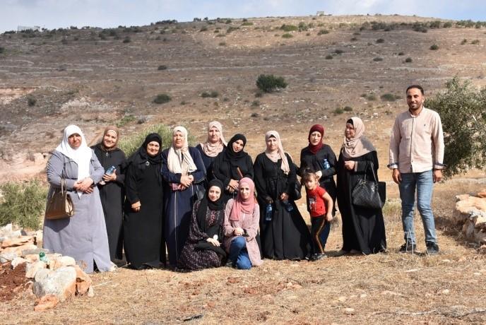 FAO organizes an exchange field visit to observe applied In-situ water harvesting techniques in Palestine