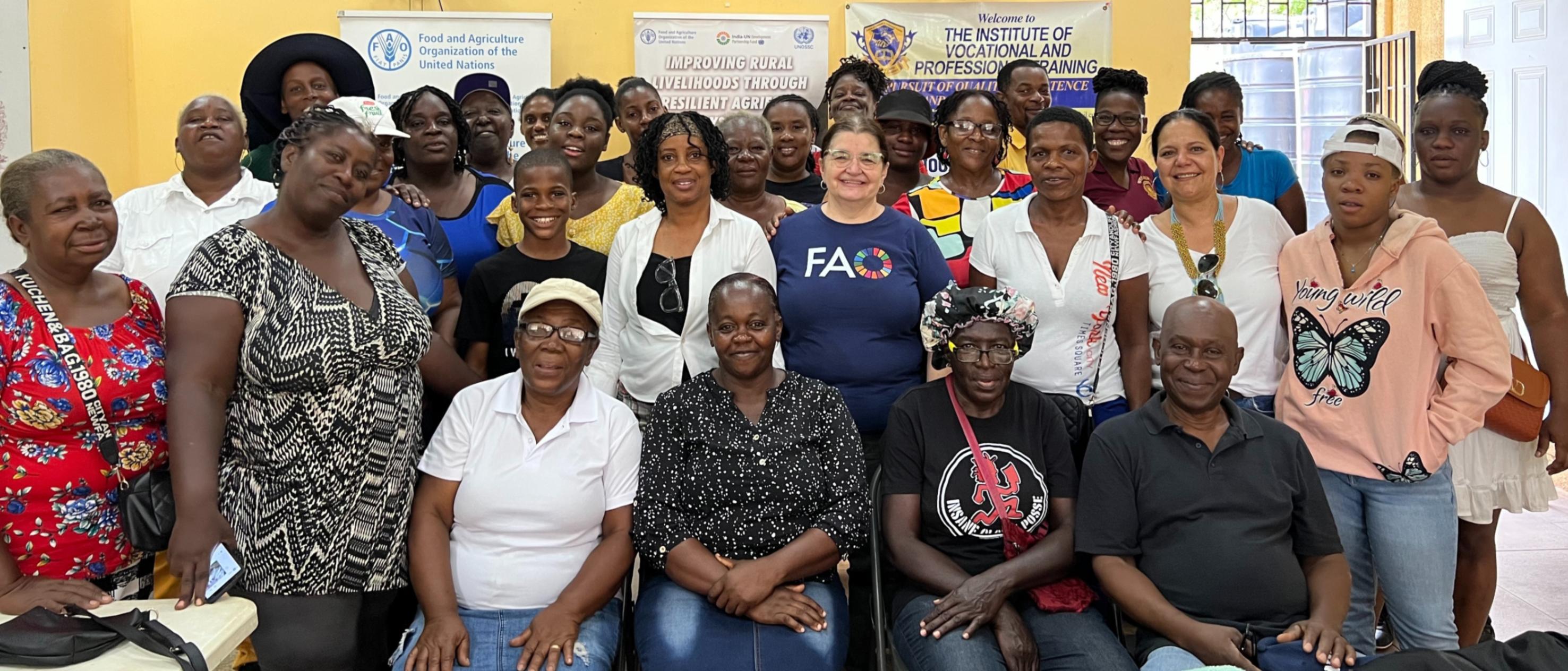 Women and Youth in Kitson Town Graduate from FAO Poultry Training