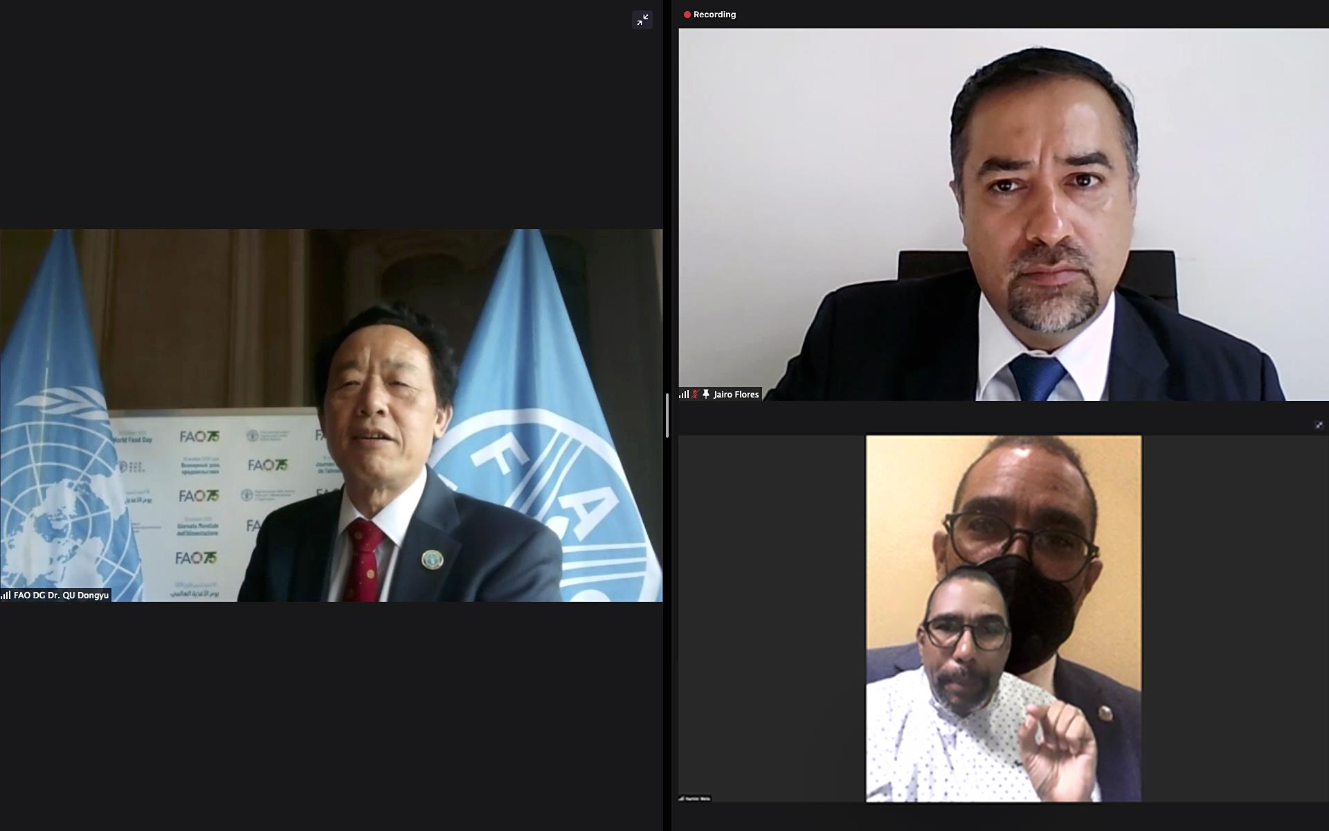 FAO Director – General and the Parliamentary Front against Hunger discuss ways to strengthen collaboration
