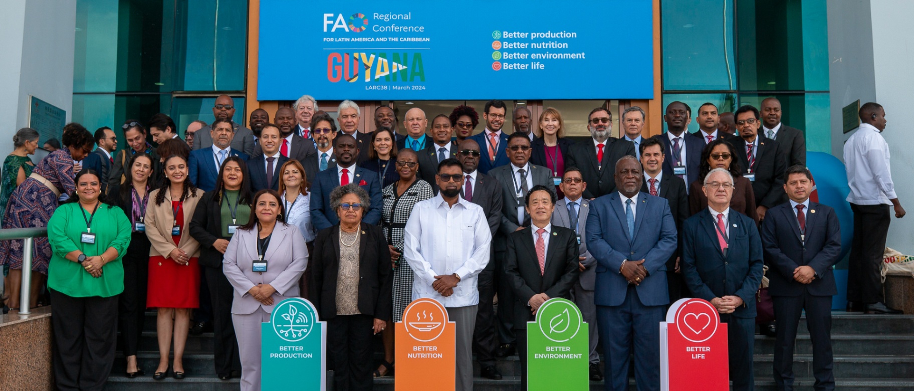 La 38 Conferencia Regional de la FAO para América Latina y el Caribe se inicia con una importante participación de Presidentes y Ministros de la Región