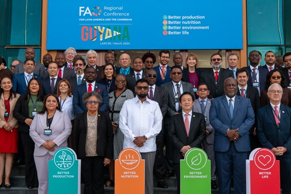 La 38 Conferencia Regional de la FAO para América Latina y el Caribe se inicia con una importante participación de Presidentes y Ministros de la Región
