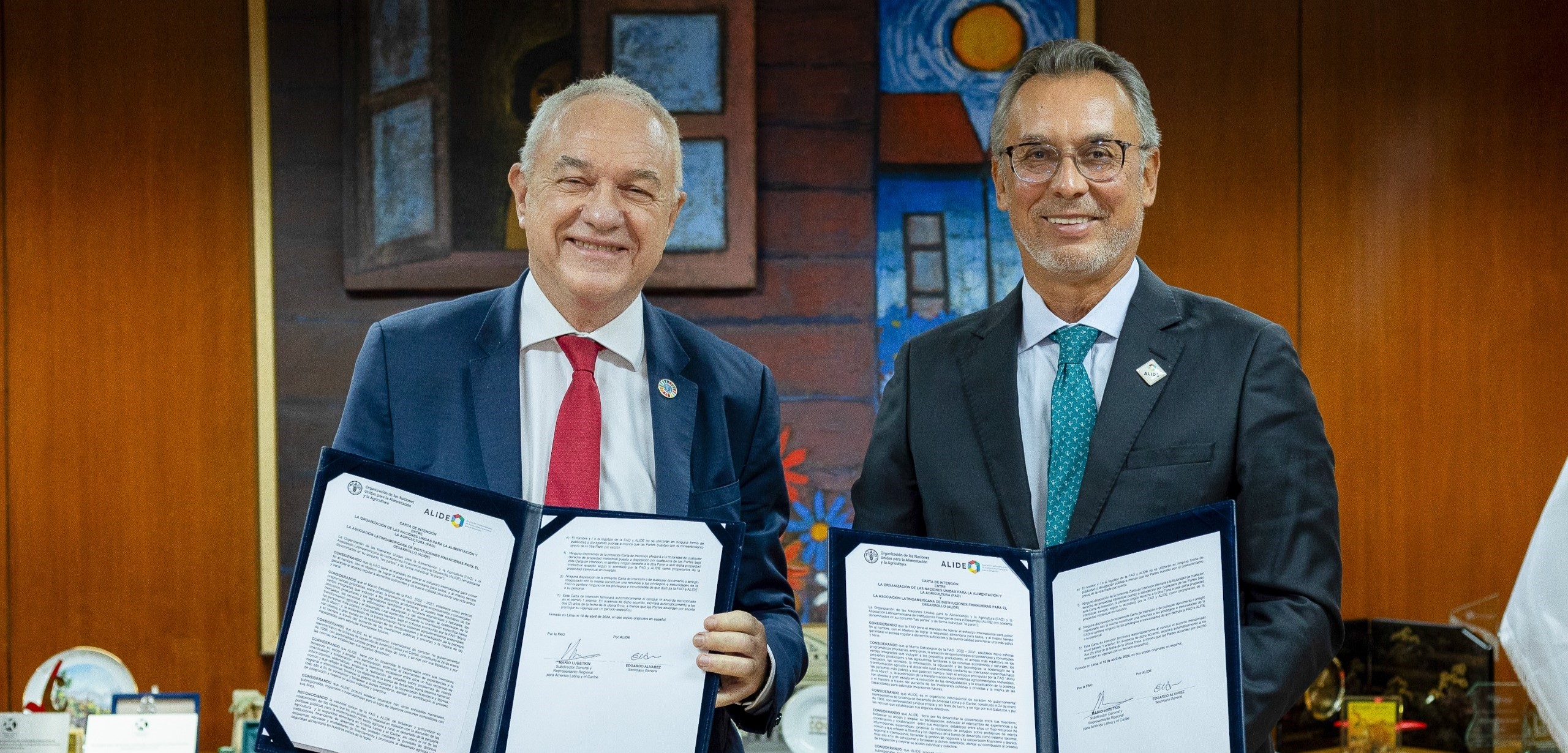 FAO y ALIDE firman acuerdo para promover el desarrollo agrícola y rural en América Latina y el Caribe