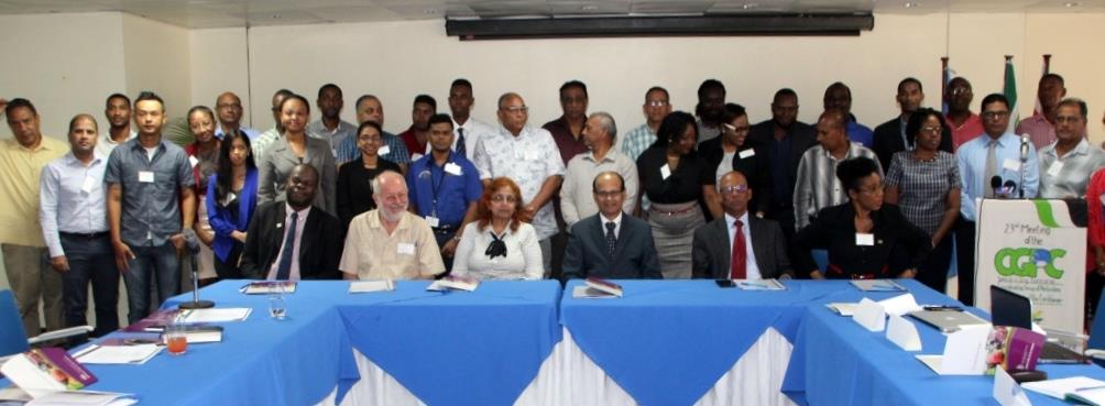 Important objectives discussed at the Annual Meeting of the Coordinating Group of Pesticides Control Boards of the Caribbean" (CGPC) recently held in Paramaribo, Suriname