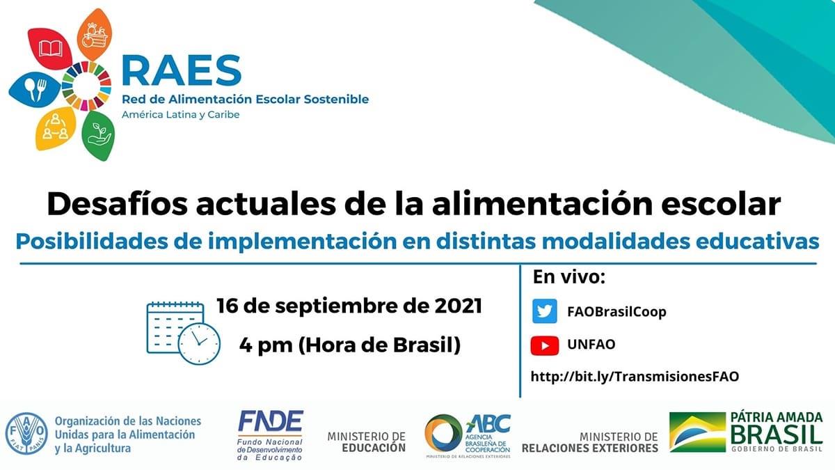 Webinar regional presenta desafíos e experiencias de alimentación escolar en distintas modalidades educativas