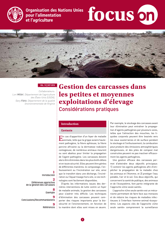 Gestion des carcasses dans les petites et moyennes