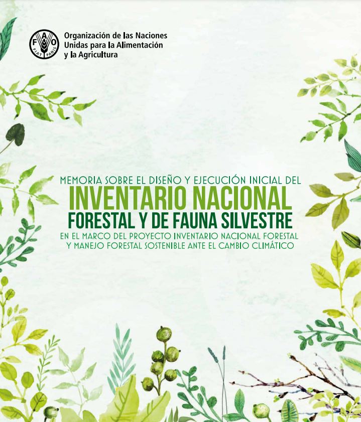 Memoria sobre el diseño y ejecución inicial del Inventario Nacional Forestal y de Fauna Silvestre en el marco del Proyecto Inventario Nacional Forestal y Manejo Forestal Sostenible ante el Cambio Climático